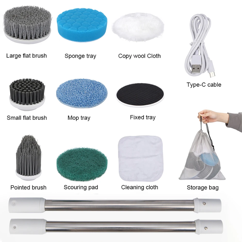 8-in-1 Multifunctional Electric Cleaning Brush for a Sparkling Home - The Grand Bazaar of Australia
