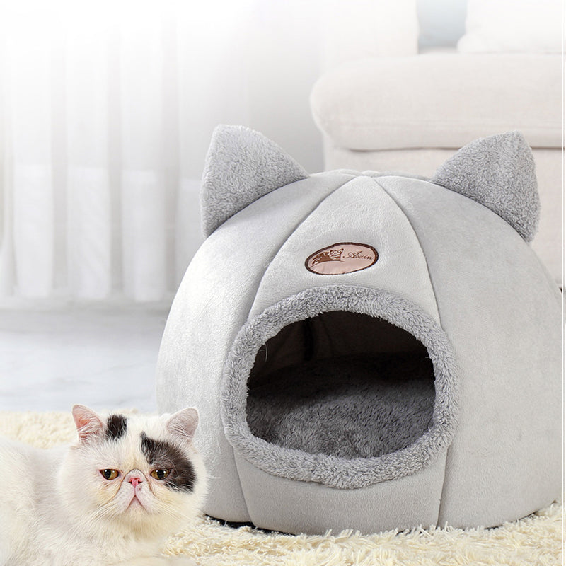 Deep Sleep Comfort In Winter Cat Tent Cozy Cave Nest - The Grand Bazaar of Australia