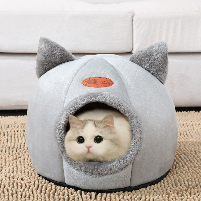 Deep Sleep Comfort In Winter Cat Tent Cozy Cave Nest - The Grand Bazaar of Australia