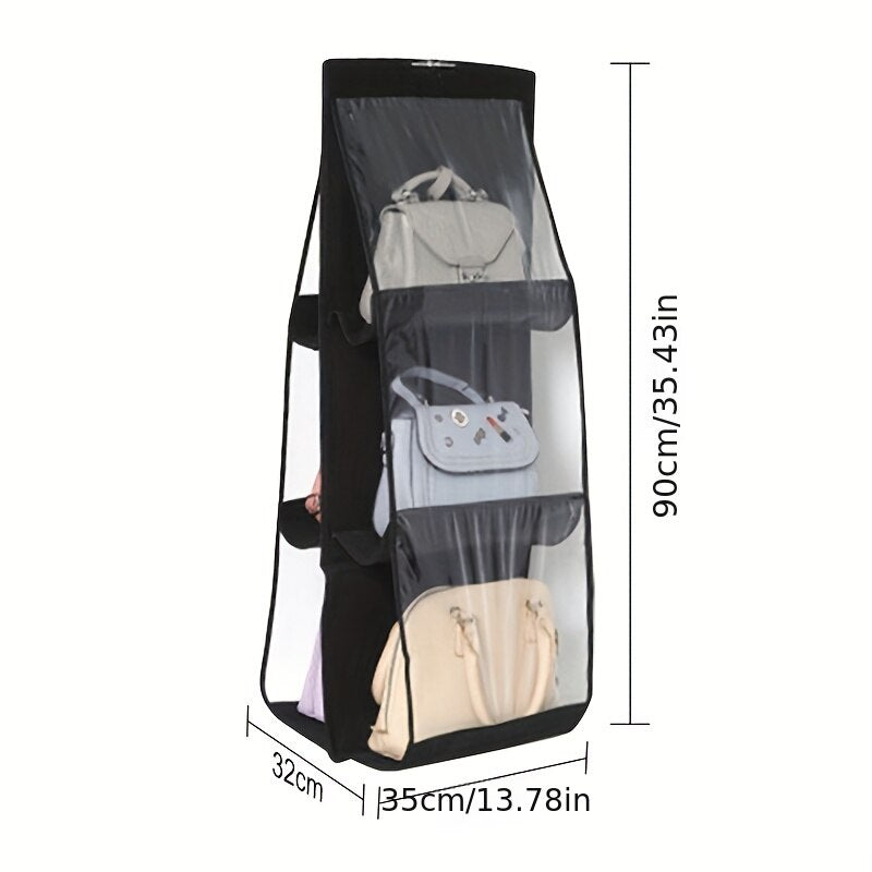 6-Pocket Foldable Hanging Organizer for Handbags - The Grand Bazaar of Australia