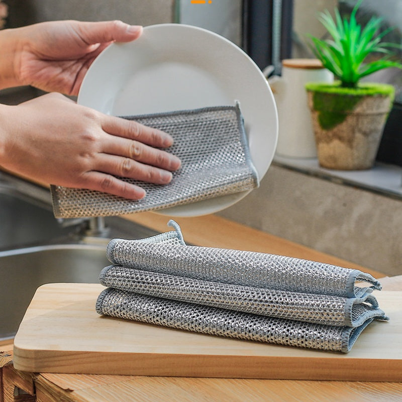 Double-layer Steel Wire Cloth Cleaning Cloths - The Grand Bazaar of Australia
