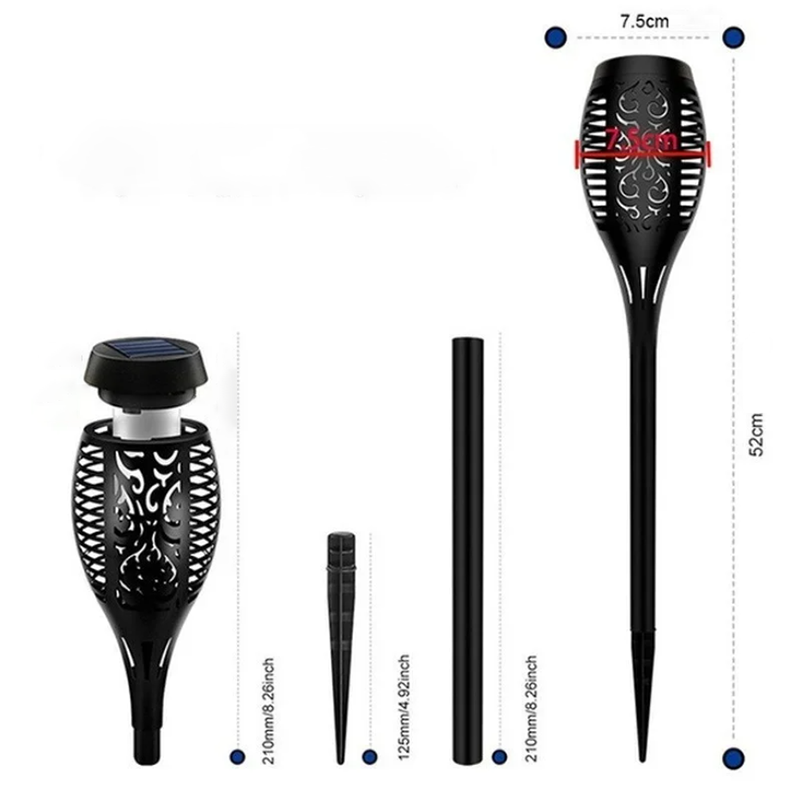 12LED Solar Flame Torch Light - The Grand Bazaar of Australia