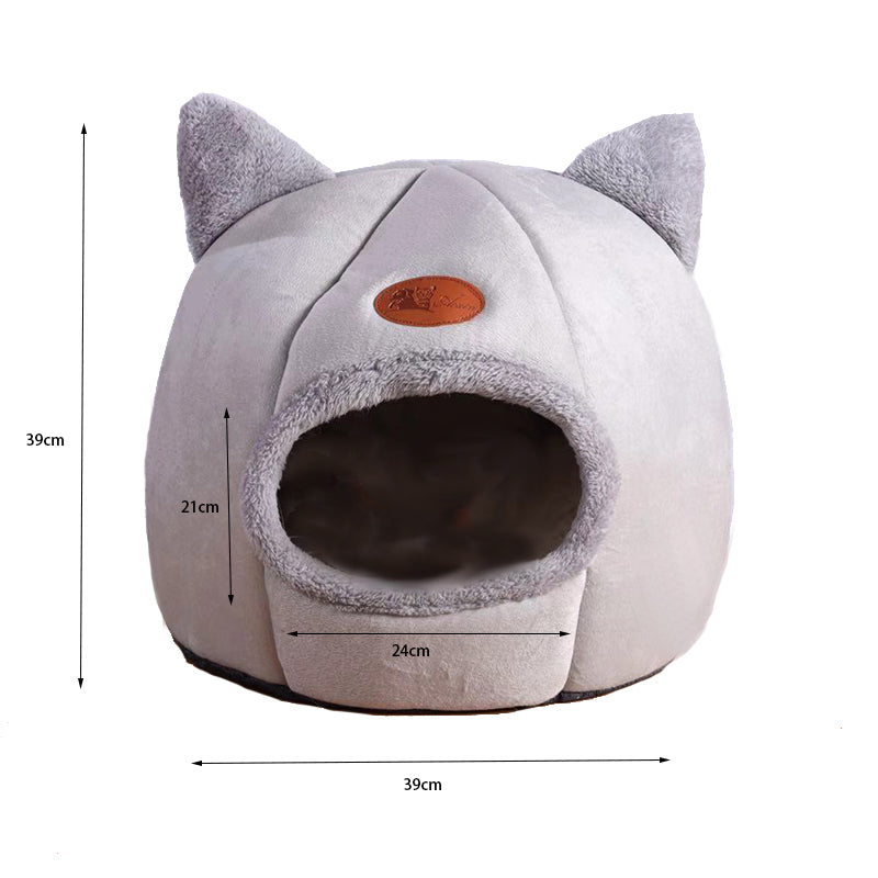 Deep Sleep Comfort In Winter Cat Tent Cozy Cave Nest - The Grand Bazaar of Australia