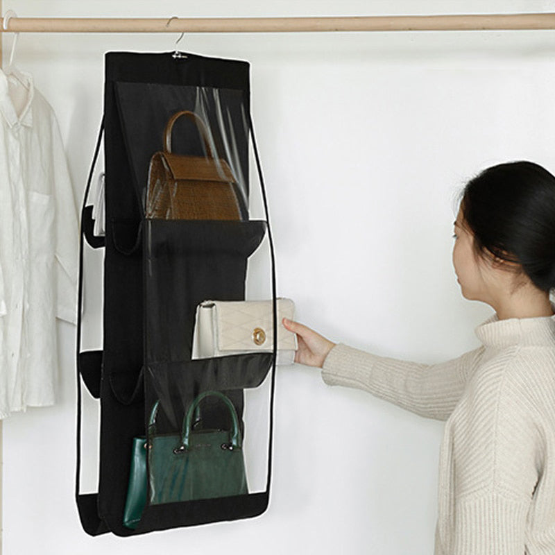 6-Pocket Foldable Hanging Organizer for Handbags - The Grand Bazaar of Australia