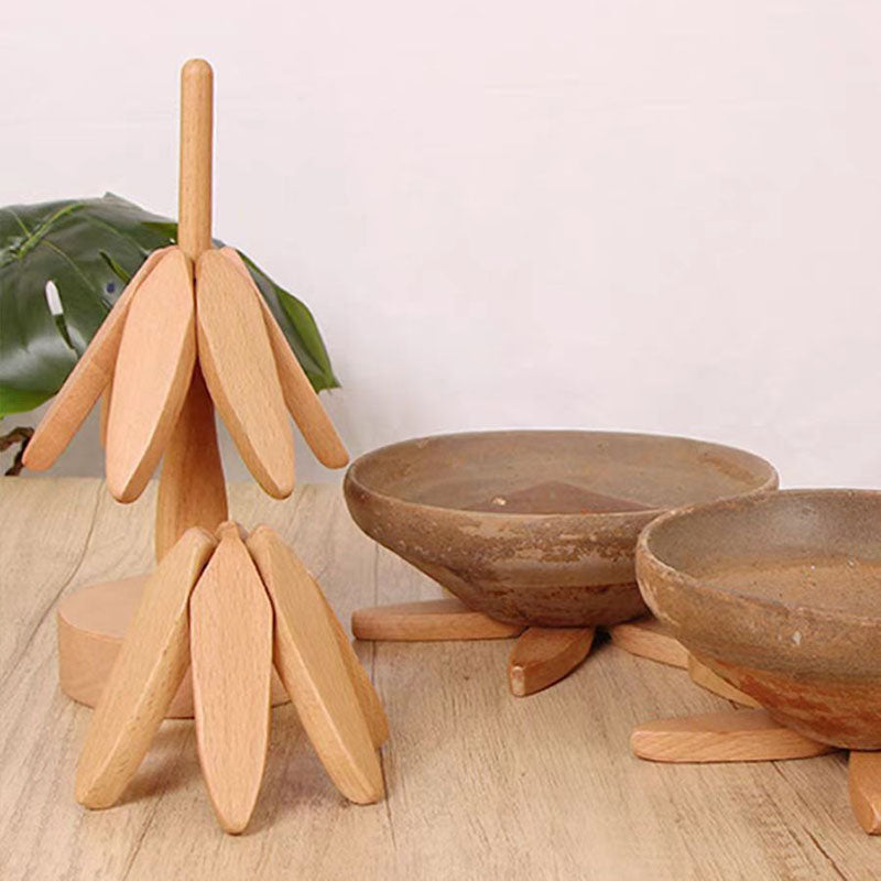 Tree Design Stand Anti Scald Heat Resistant Wooden Placemats - The Grand Bazaar of Australia