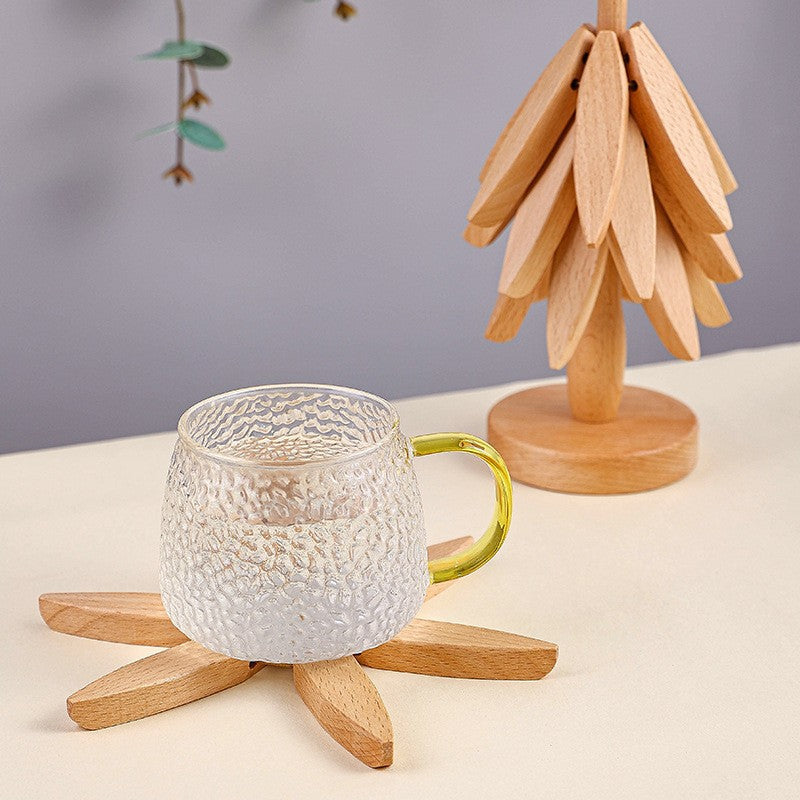 Tree Design Stand Anti Scald Heat Resistant Wooden Placemats - The Grand Bazaar of Australia