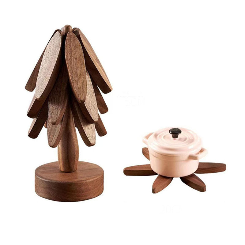 Tree Design Stand Anti Scald Heat Resistant Wooden Placemats - The Grand Bazaar of Australia