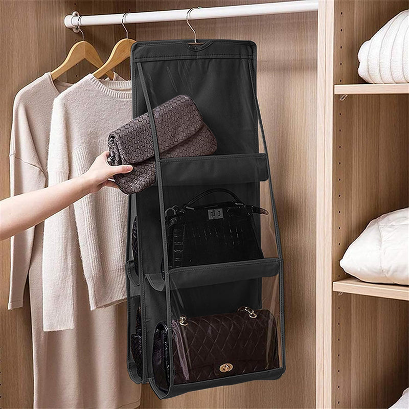 6-Pocket Foldable Hanging Organizer for Handbags - The Grand Bazaar of Australia