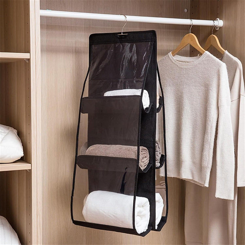 6-Pocket Foldable Hanging Organizer for Handbags - The Grand Bazaar of Australia