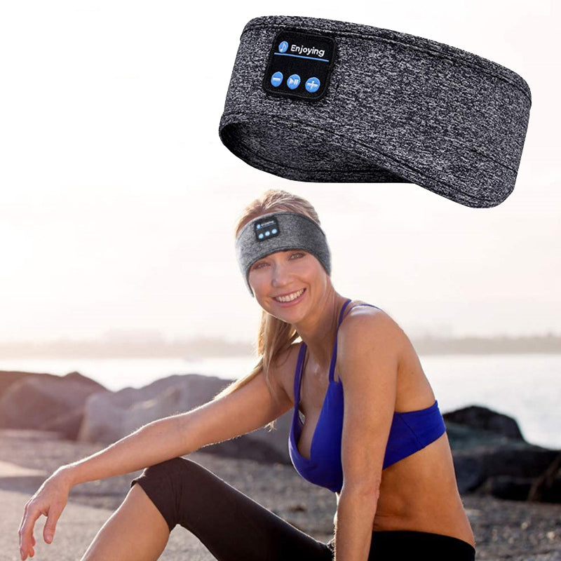 Sleeping Headband Elastic Wireless Headphones Music Eye Mask - The Grand Bazaar of Australia