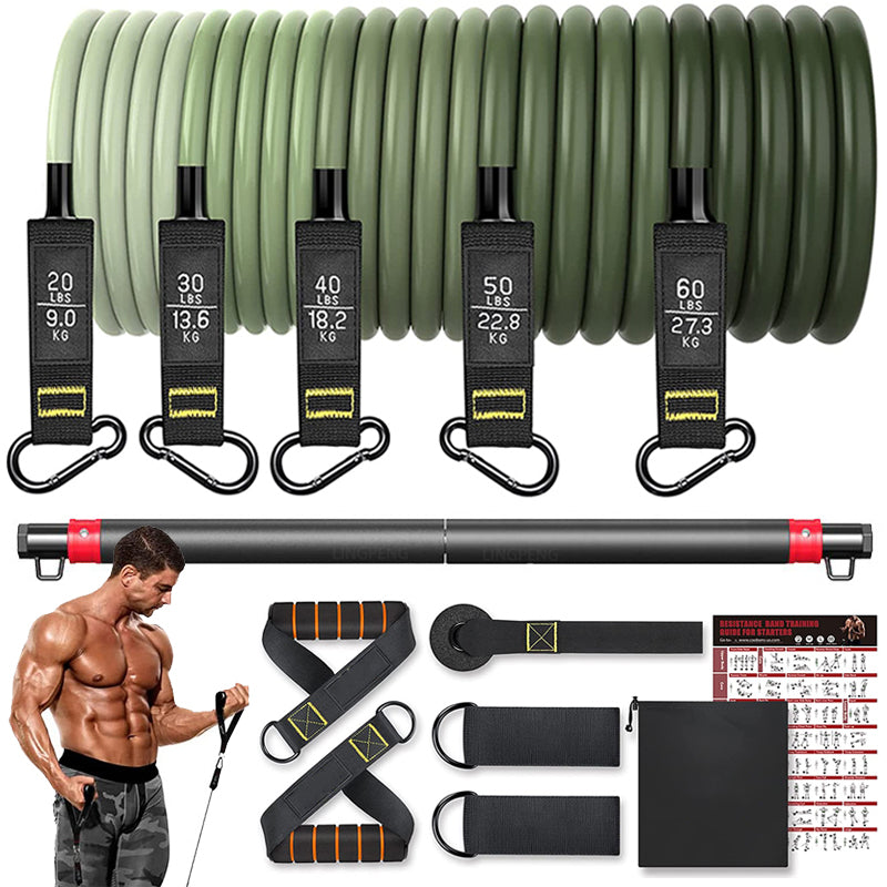 5-Piece Fitness Resistance Band Set - The Grand Bazaar of Australia