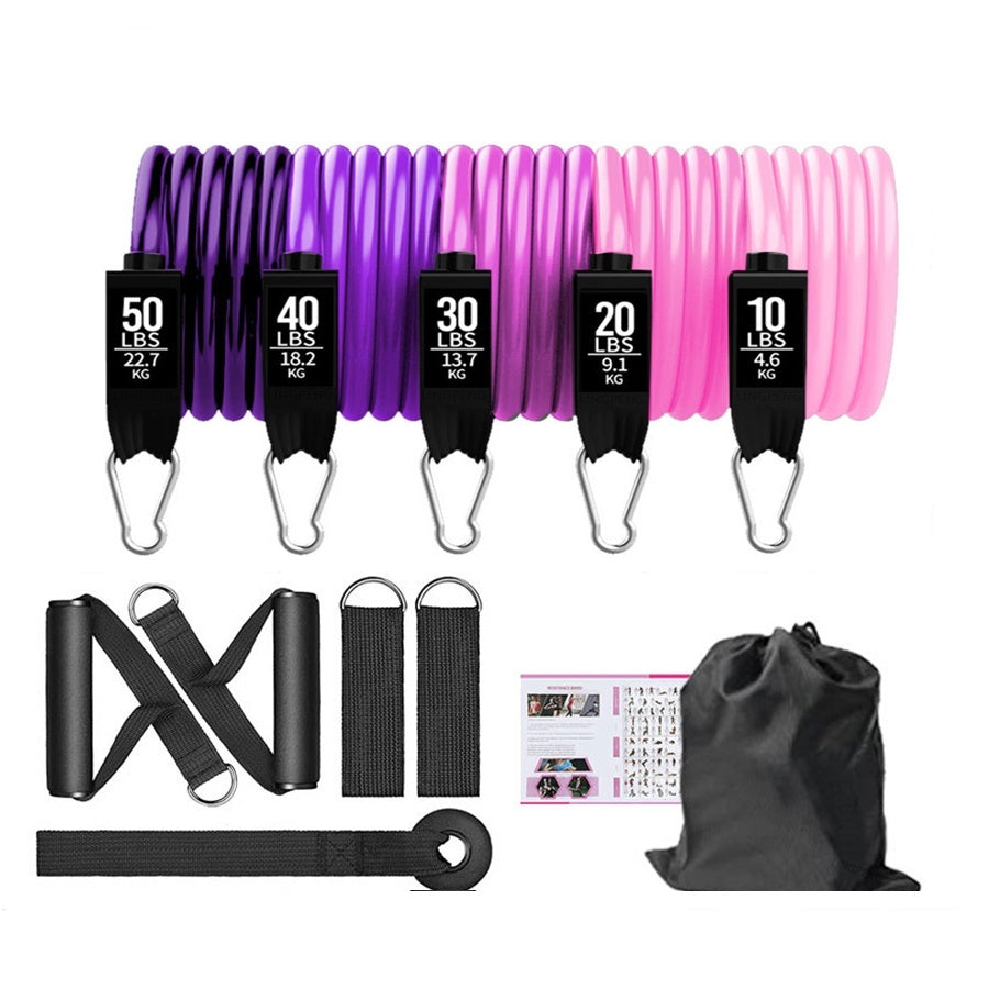 5-Piece Fitness Resistance Band Set - The Grand Bazaar of Australia