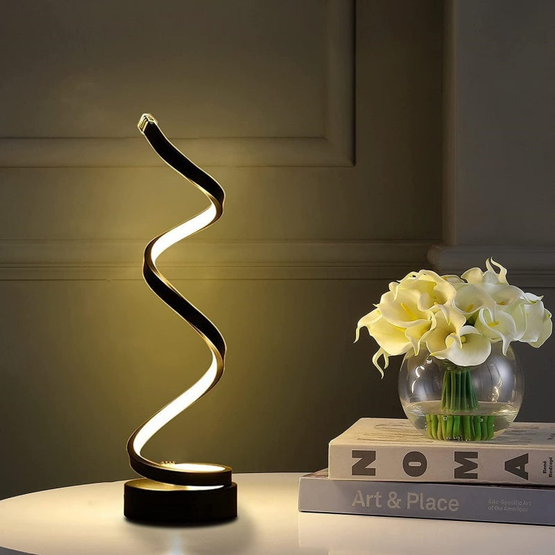 Modern Spiral Dimmable LED Table Lamp - The Grand Bazaar of Australia