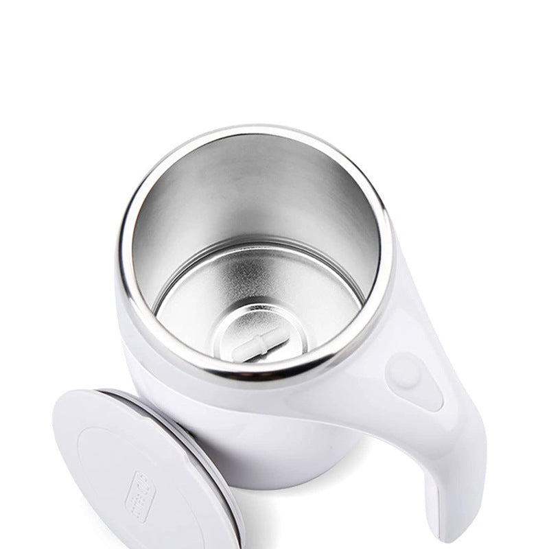 Electric Stainless Steel Rotating Stirring Cup Coffee Mug - Rechargeable - The Grand Bazaar of Australia
