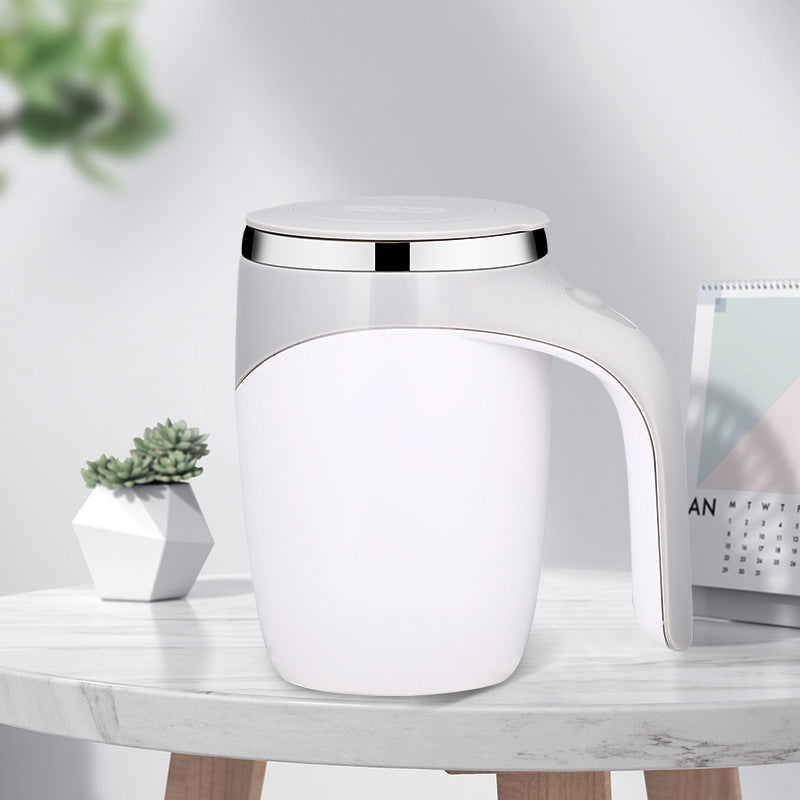 Electric Stainless Steel Rotating Stirring Cup Coffee Mug - Rechargeable - The Grand Bazaar of Australia