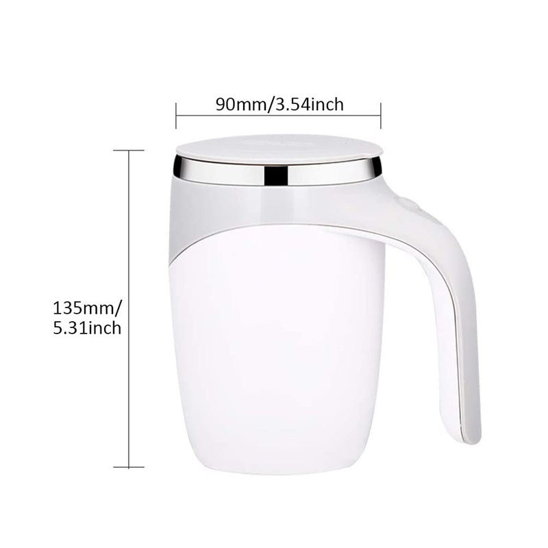 Electric Stainless Steel Rotating Stirring Cup Coffee Mug - Rechargeable - The Grand Bazaar of Australia