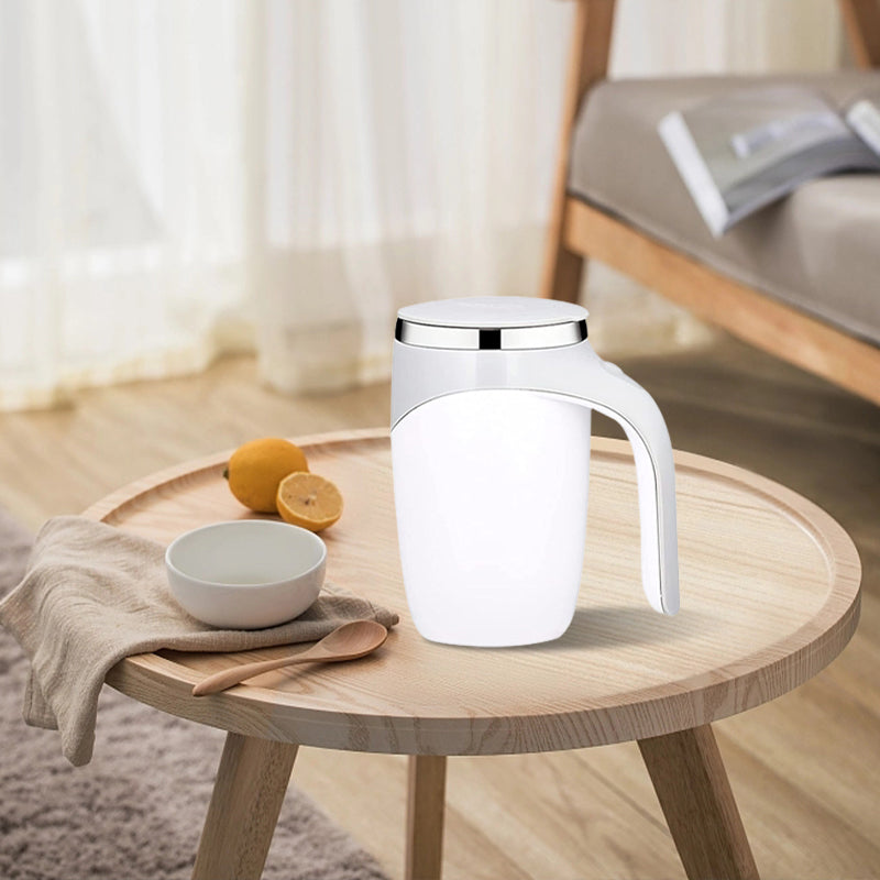 Electric Stainless Steel Rotating Stirring Cup Coffee Mug - Rechargeable - The Grand Bazaar of Australia