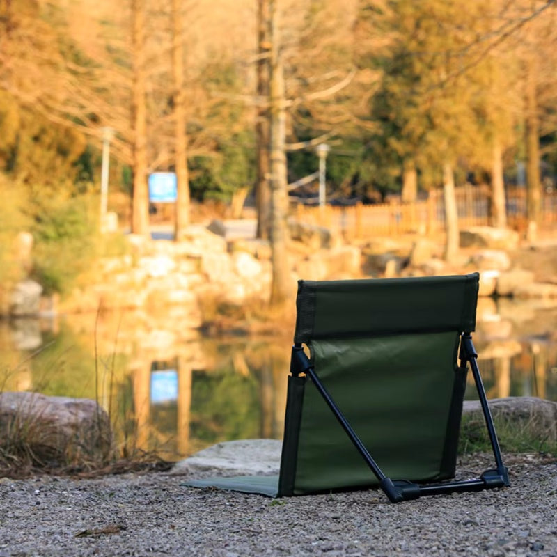 Foldable Camping Chair with Backrest Cushion - The Grand Bazaar of Australia
