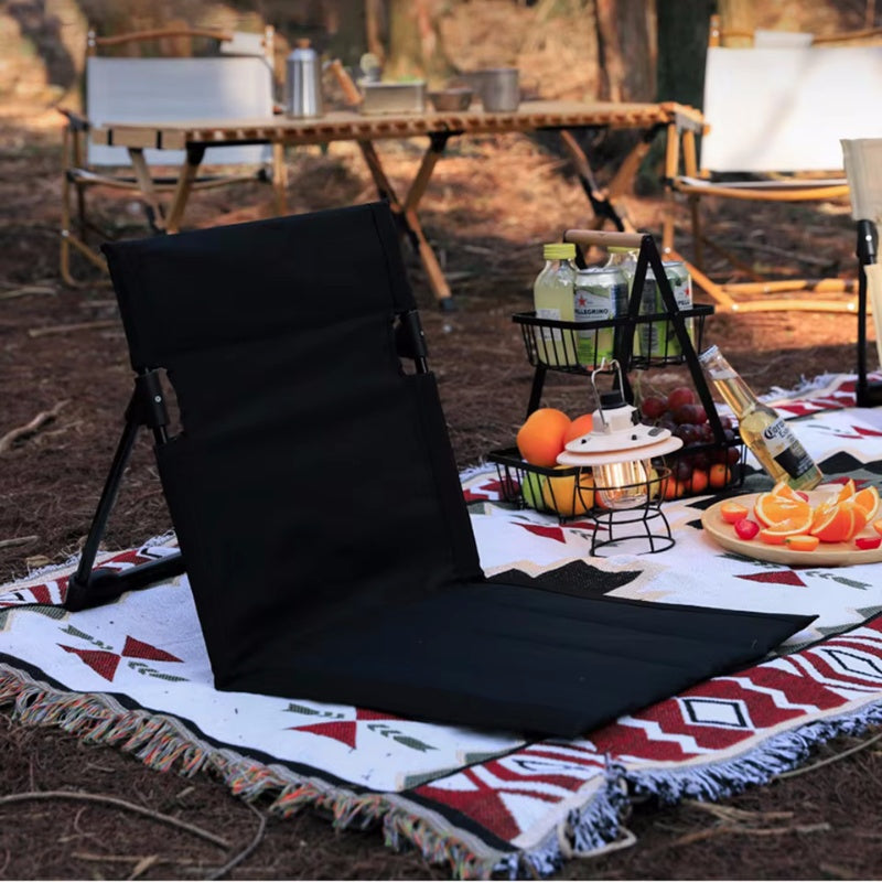 Foldable Camping Chair with Backrest Cushion - The Grand Bazaar of Australia
