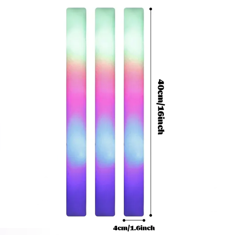 8/10/15/20pcs Colorful LED Glow Foam Sticks - The Grand Bazaar of Australia