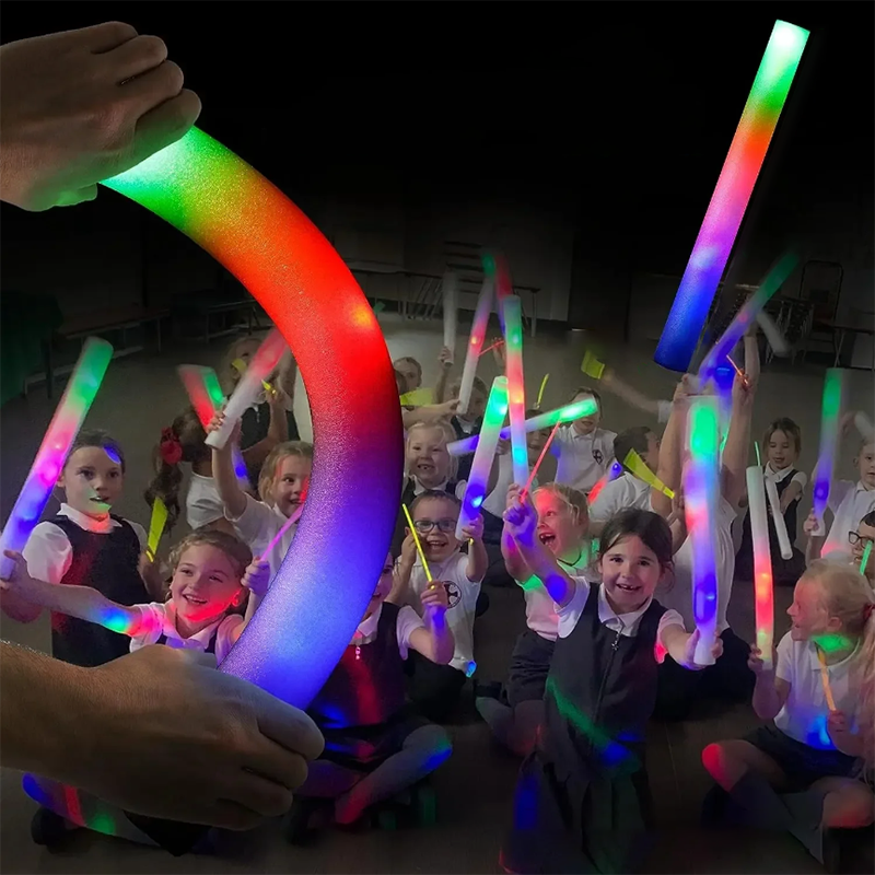 8/10/15/20pcs Colorful LED Glow Foam Sticks - The Grand Bazaar of Australia