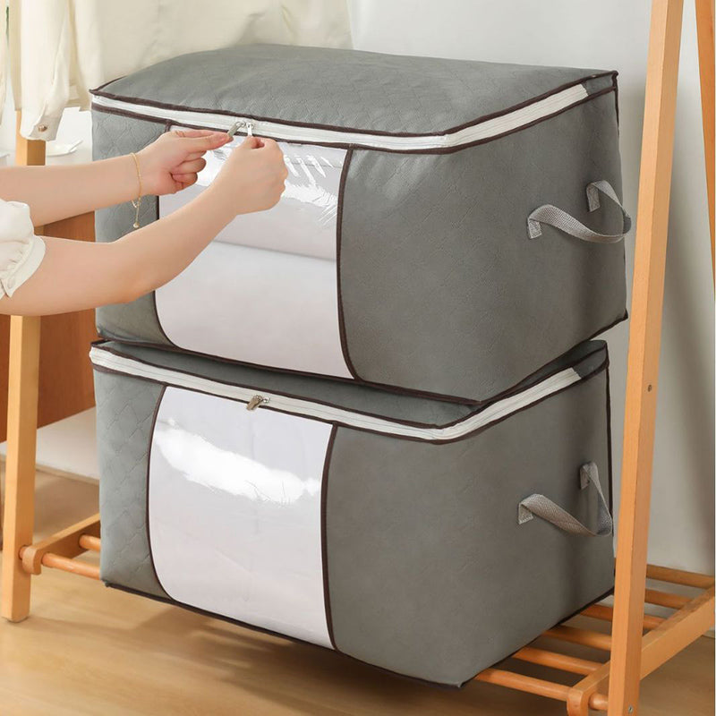 6-Piece Foldable Fabric Clothes Storage Container Bags - The Grand Bazaar of Australia