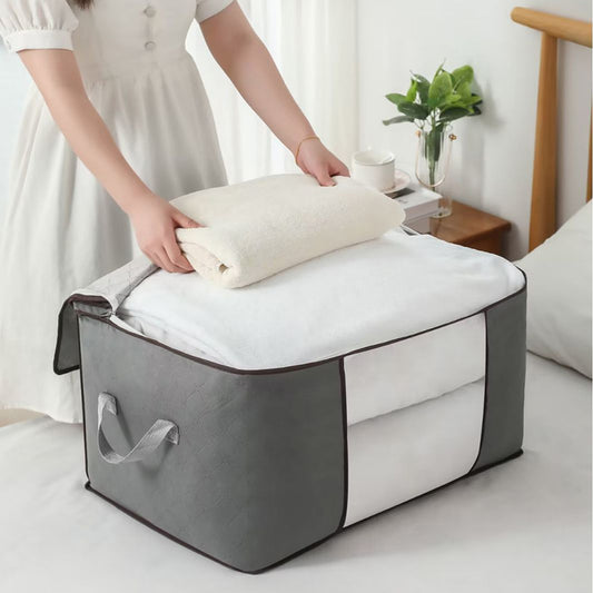 6-Piece Foldable Fabric Clothes Storage Container Bags - The Grand Bazaar of Australia