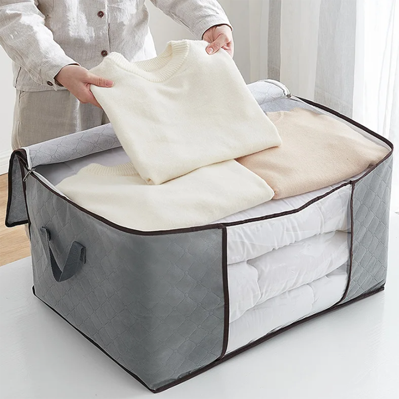 6-Piece Foldable Fabric Clothes Storage Container Bags - The Grand Bazaar of Australia