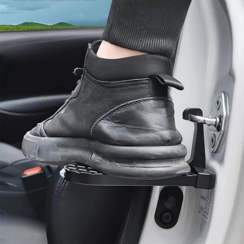 Foldable Car Roof Rack Step Universal Latch Hook Auxiliary Foot Pedal - The Grand Bazaar of Australia