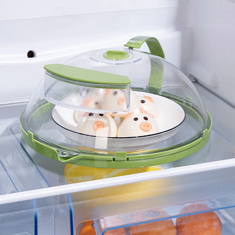 10 Inch Clear Microwave Splatter Cover with Water Steamer and Handle - The Grand Bazaar of Australia