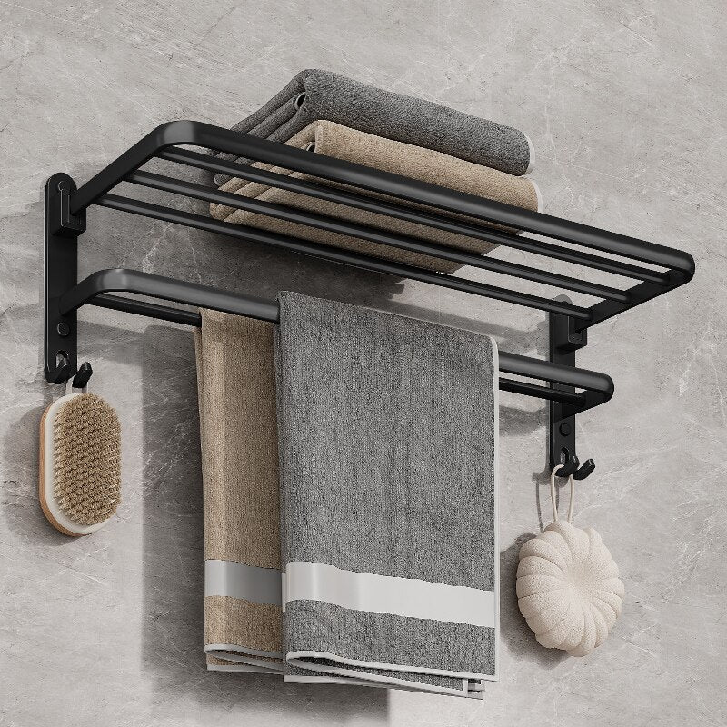 Wall Mount Foldable AluminumTowel Rack - The Grand Bazaar of Australia