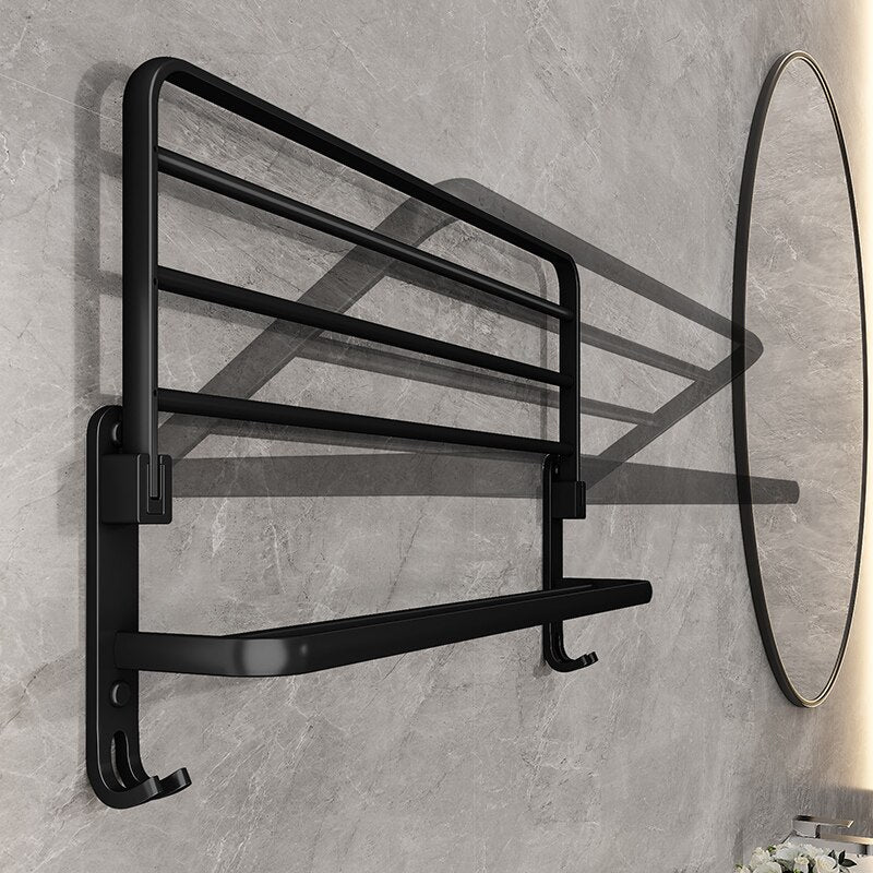 Wall Mount Foldable AluminumTowel Rack - The Grand Bazaar of Australia