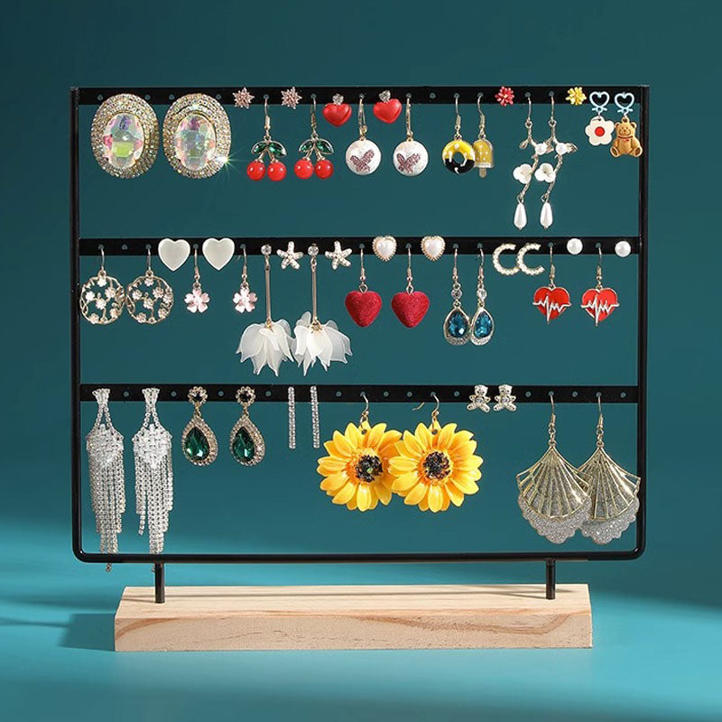 Metal 3 Layers Jewelry Storage Earring Display Holder - The Grand Bazaar of Australia