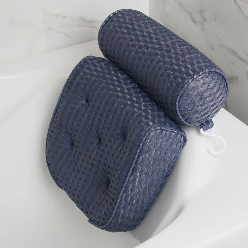 Non-Slip Suction Cups Air Mesh Bath Pillow for Bathtub - The Grand Bazaar of Australia