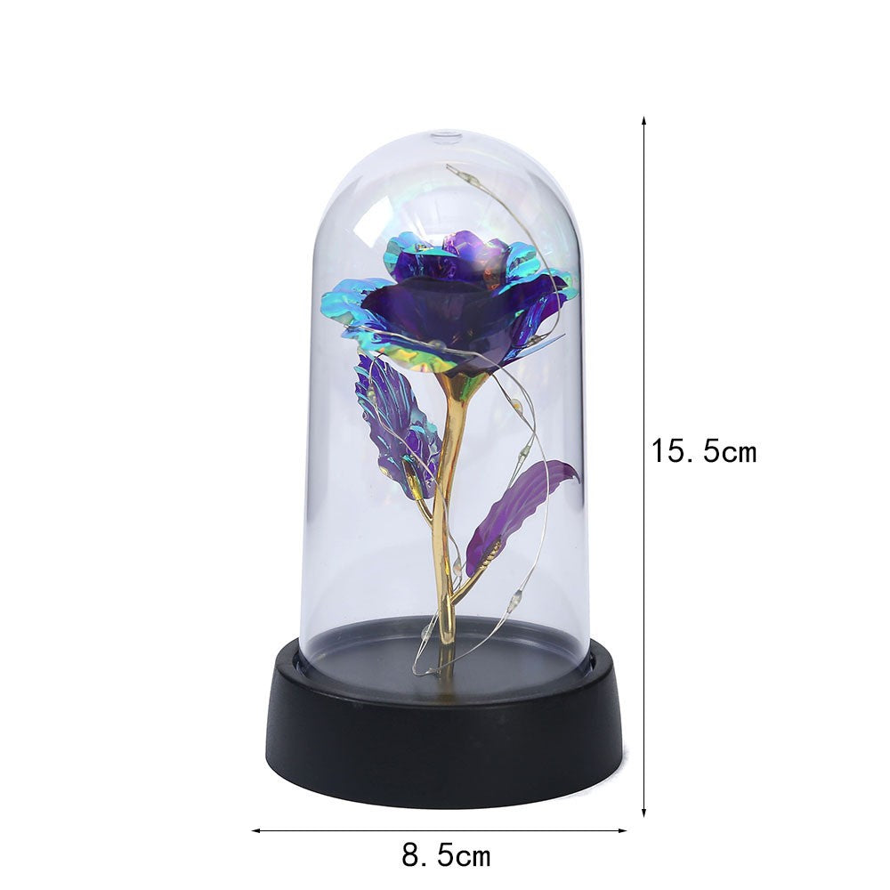 LED Enchanted Galaxy Rose with Fairy Lights in Dome - The Grand Bazaar of Australia