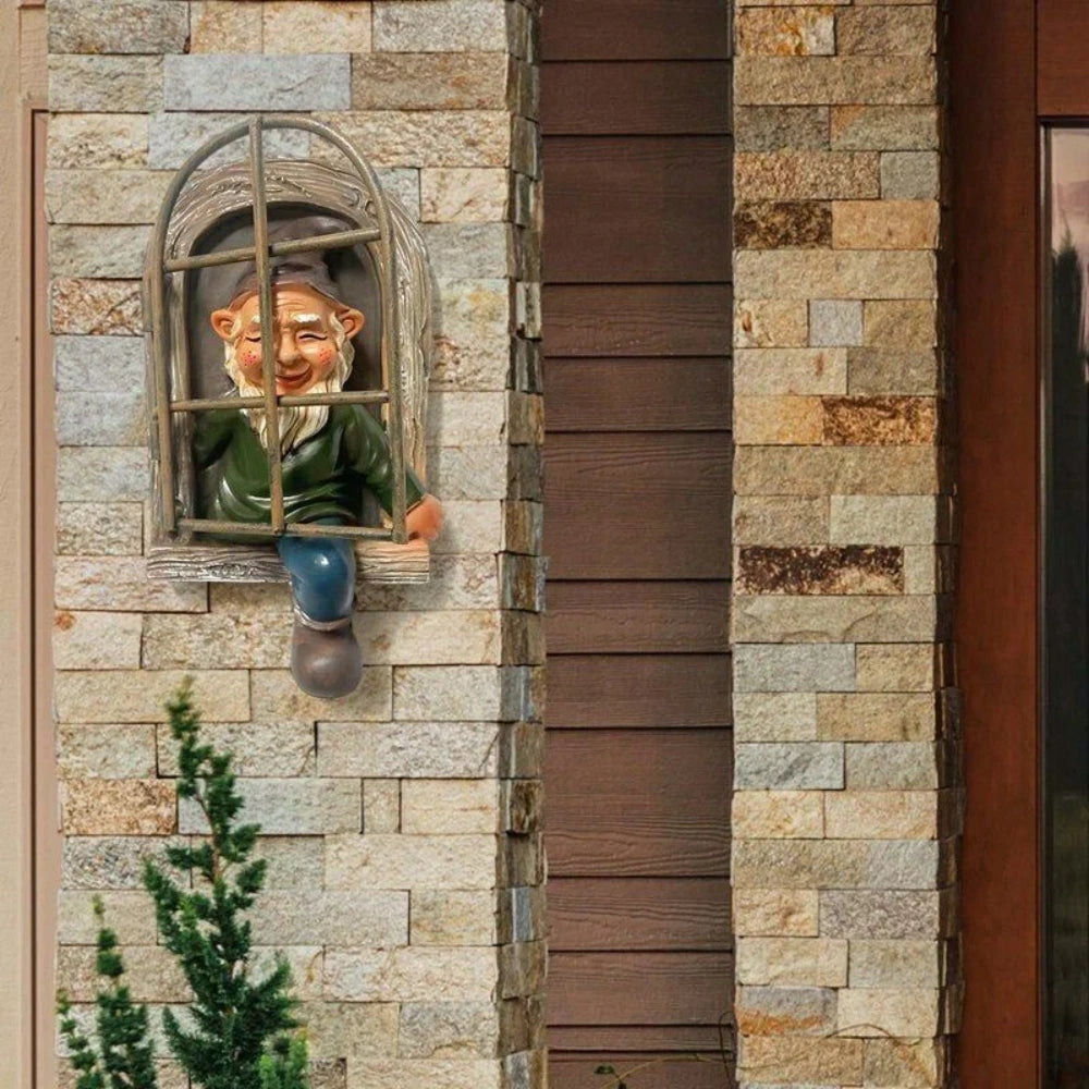 Garden Statue Elf Go Out Tree Hug Porch Decoration - The Grand Bazaar of Australia