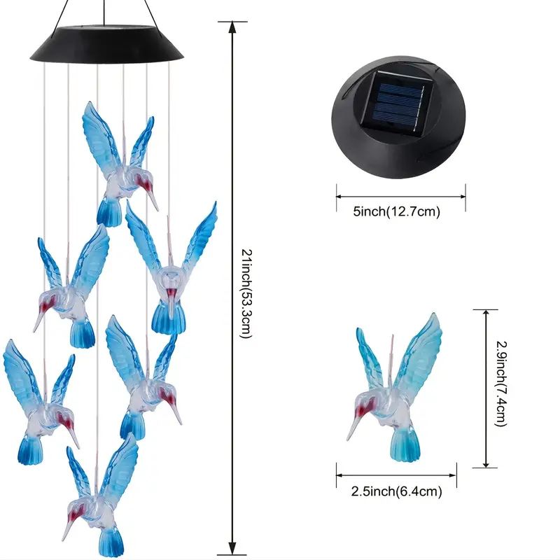 Solar Power Wind Chimes and Pendants for Courtyard and Outdoor - The Grand Bazaar of Australia