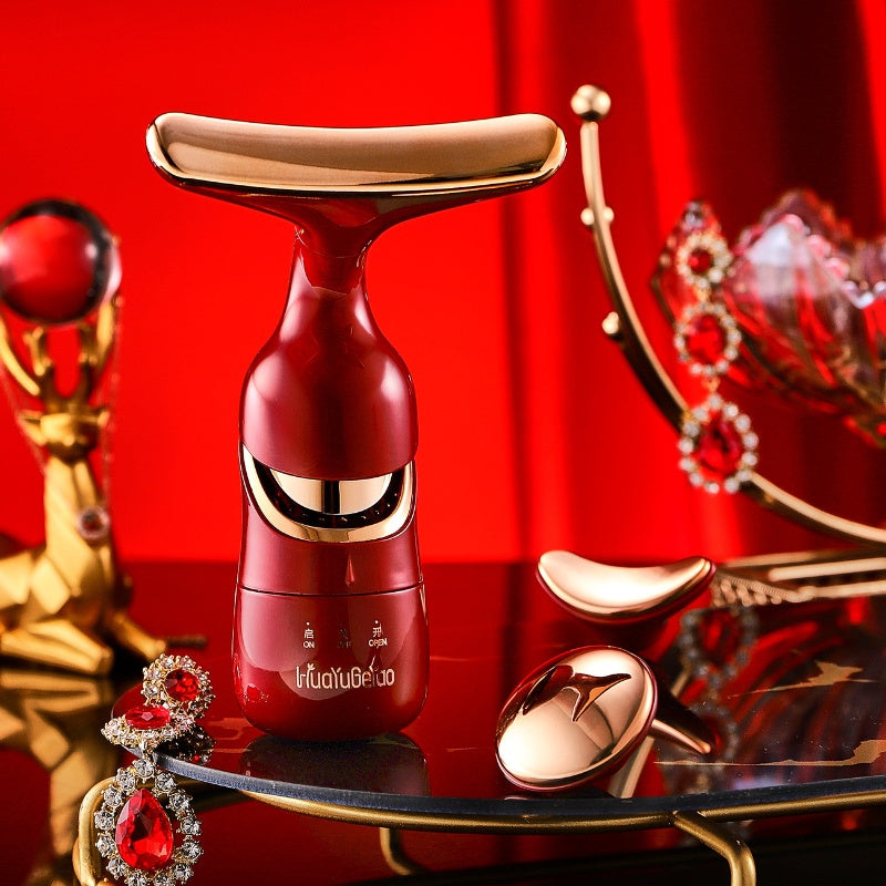 3 In 1 Face Massager Microcurrent Skin Rejuvenation Anti Aging Beauty Device - The Grand Bazaar of Australia