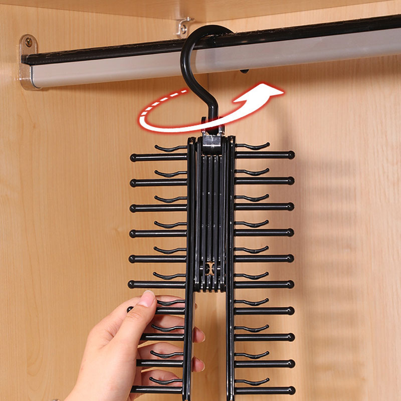 360 Degree Rotating Household Adjustable Tie Storage Rack - The Grand Bazaar of Australia