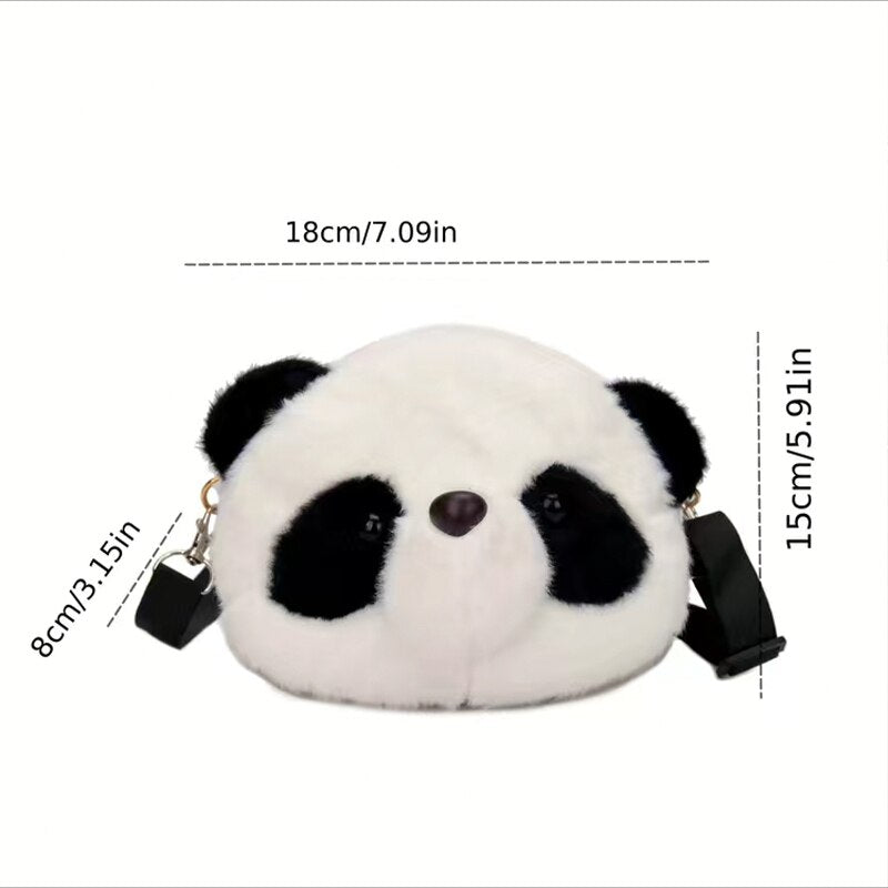 Cute Plush Panda Backpacks One Shoulder Diagonal Wallet - The Grand Bazaar of Australia