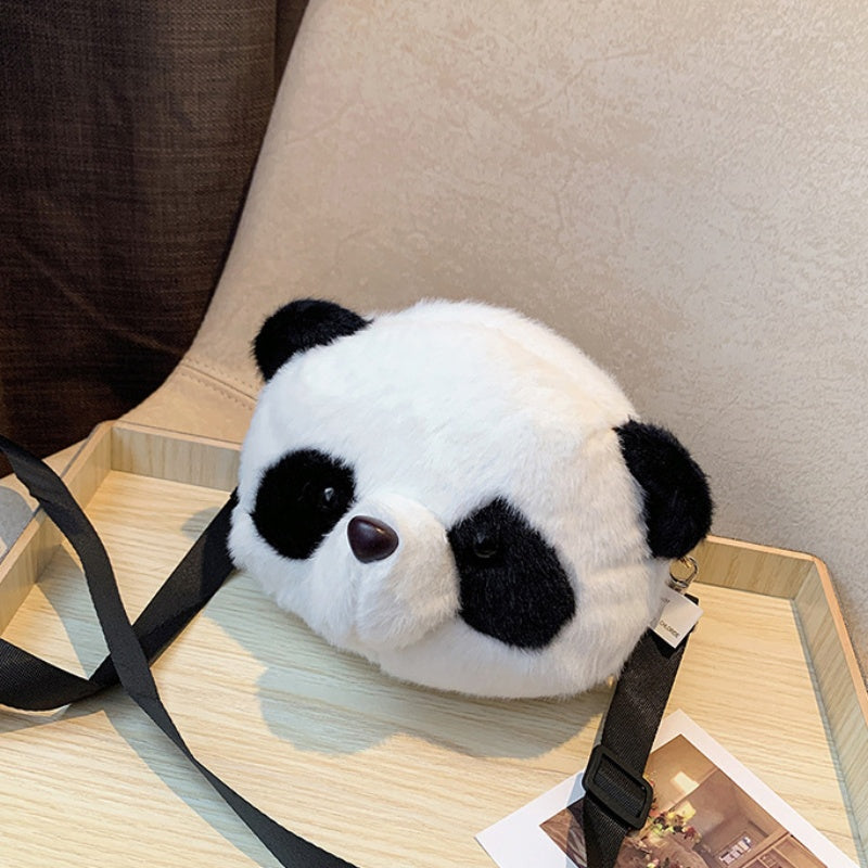 Cute Plush Panda Backpacks One Shoulder Diagonal Wallet - The Grand Bazaar of Australia