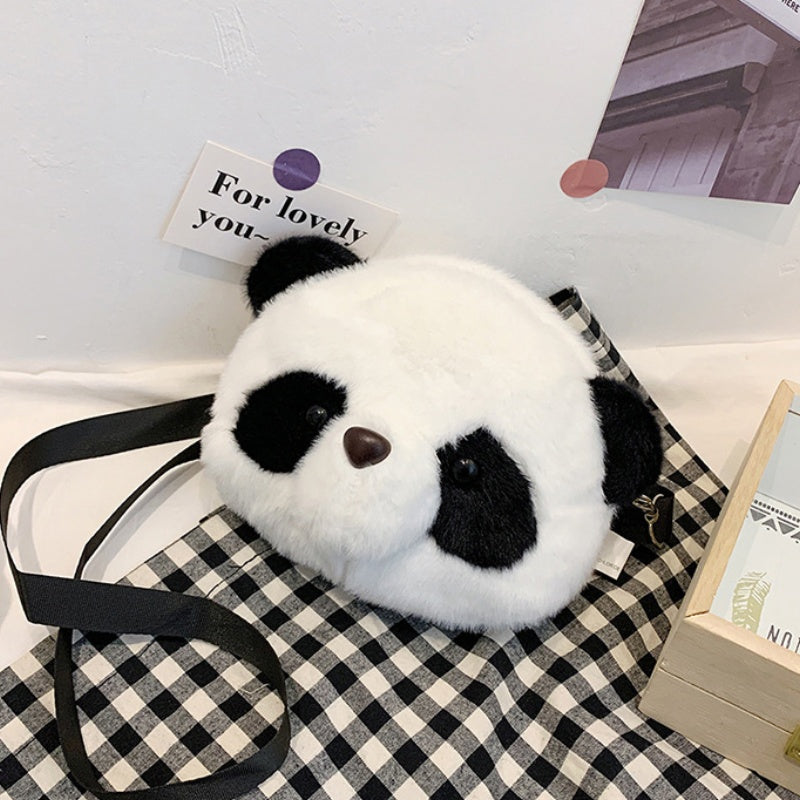 Cute Plush Panda Backpacks One Shoulder Diagonal Wallet - The Grand Bazaar of Australia