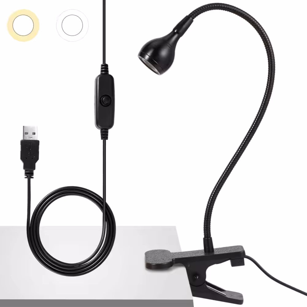 Flexible USB Power Reading Book Light With Holder Clip - The Grand Bazaar of Australia