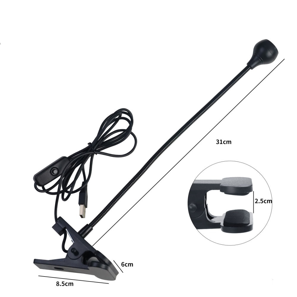 Flexible USB Power Reading Book Light With Holder Clip - The Grand Bazaar of Australia