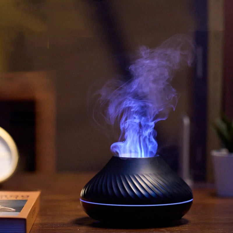 Color Flame Volcanic Aroma Diffuser Essential Oil Lamp - The Grand Bazaar of Australia