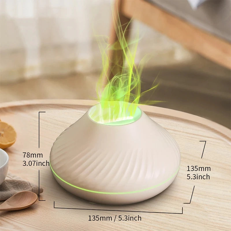 Color Flame Volcanic Aroma Diffuser Essential Oil Lamp - The Grand Bazaar of Australia
