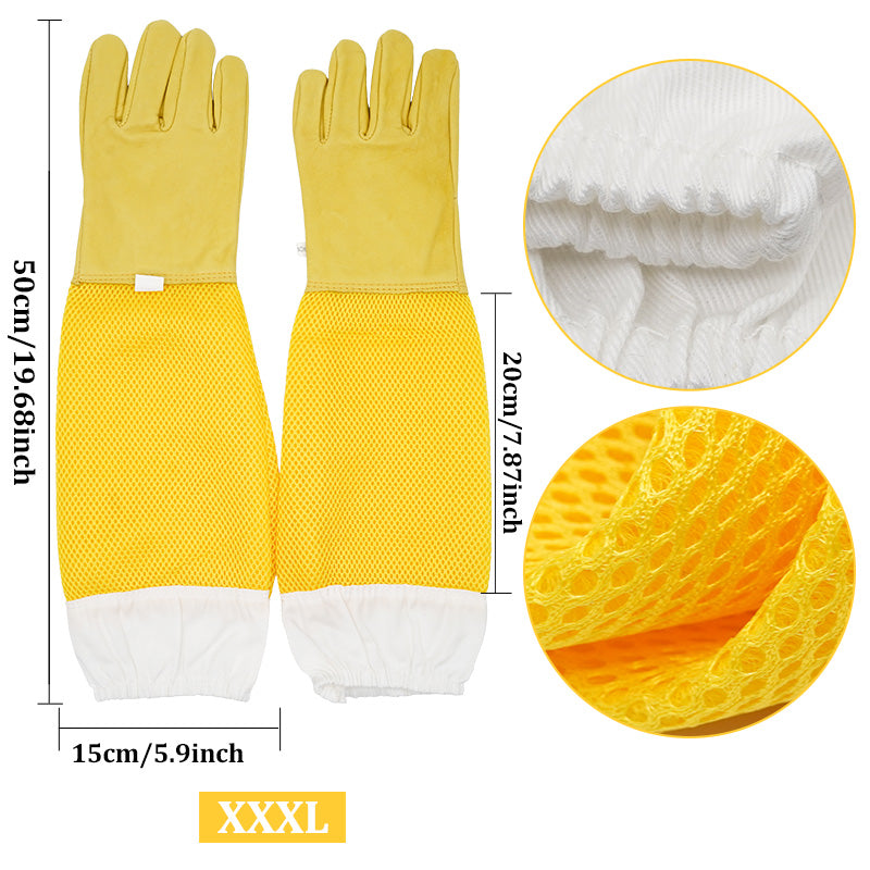 Anti-Bee Apiculture Gloves with Ventilated Sleeves - The Grand Bazaar of Australia