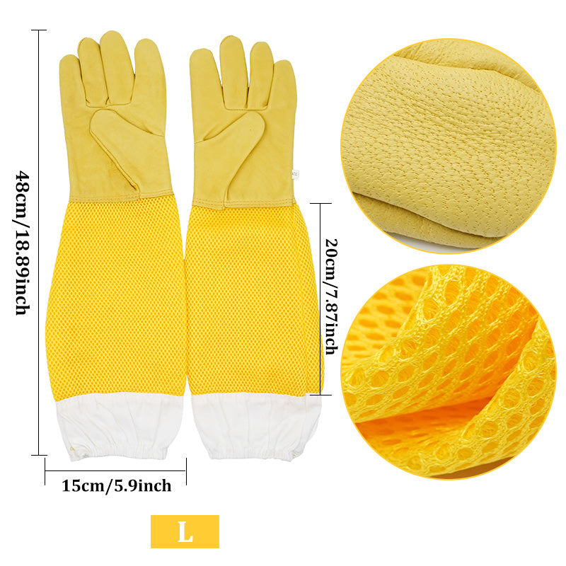 Anti-Bee Apiculture Gloves with Ventilated Sleeves - The Grand Bazaar of Australia