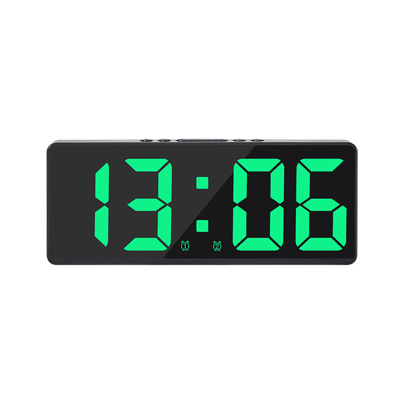 Acrylic/Mirror Voice Control Snooze Electronic LED Digital Alarm Clock - Powered By Battery - The Grand Bazaar of Australia