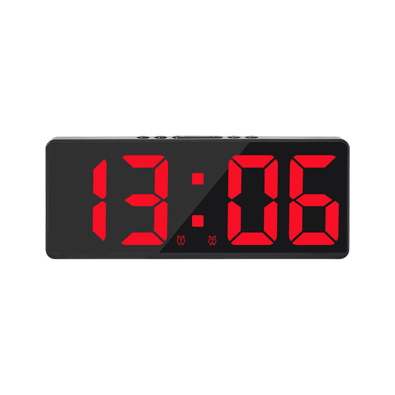 Acrylic/Mirror Voice Control Snooze Electronic LED Digital Alarm Clock - Powered By Battery - The Grand Bazaar of Australia